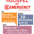 Mercoledì 19 dicembre, alle ore 21.00, presso il Cinema Teatro Nuovo di Olgiate Olona (Va) si terrà il concerto di Natale "Un gospel per Emergency". Ingresso libero. 
