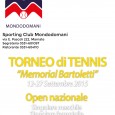 Sabato 12 settembre prenderà il via l'Open Tennis "Memorial Bartoletti" allo Sporting Club Mondodomani di Marnate.
